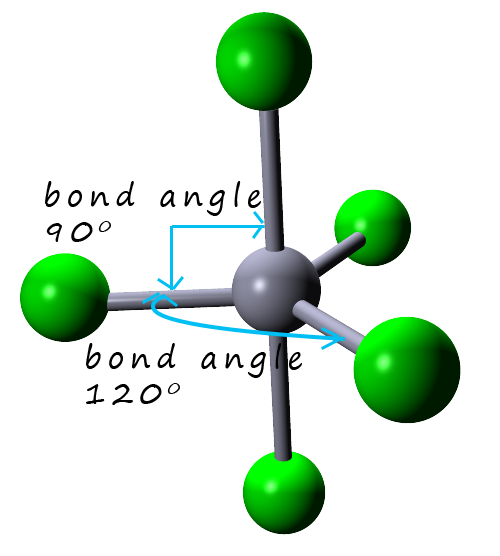 Trigonal bipyramidal molecule